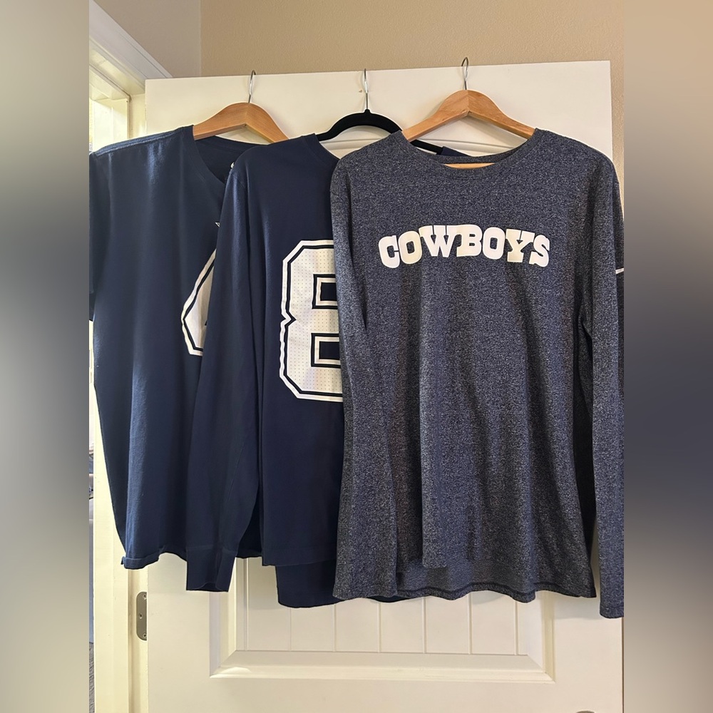 Nike Dallas Cowboys Apparel Blue Tees Bundle.  Size XL.